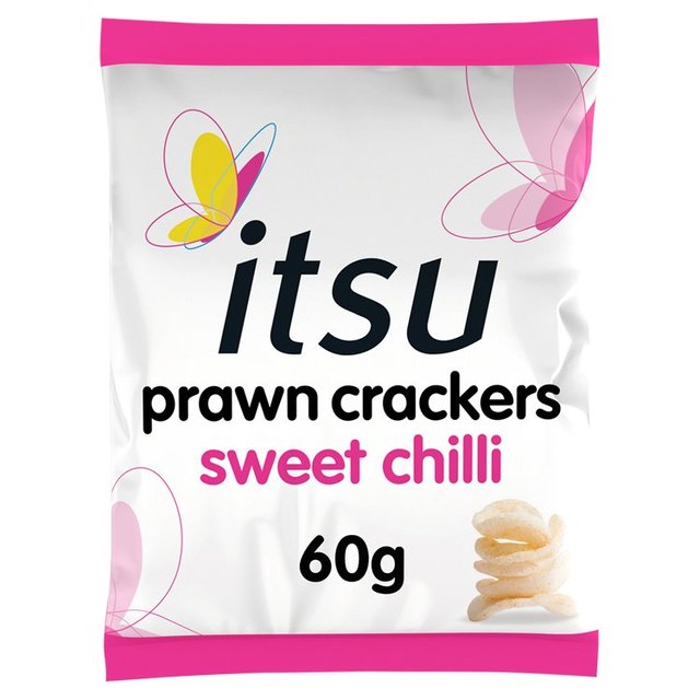 Itsu sweet chilli prawn crackers sharing bag 60g