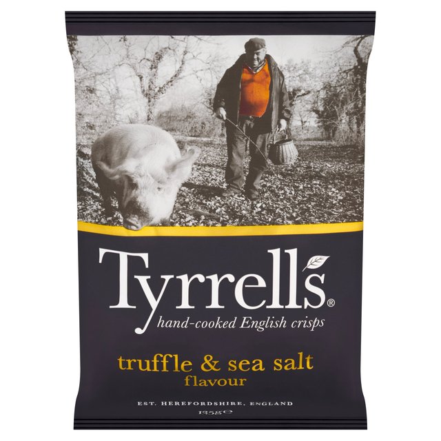 Tyrrells  Truffle & Sea Salt Sharing Crisps 135g