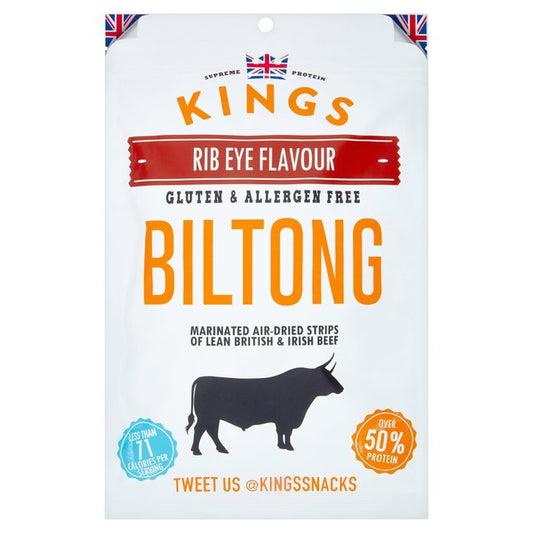 Kings Elite Snacks Rib Eye Biltong Titan Pack 300g