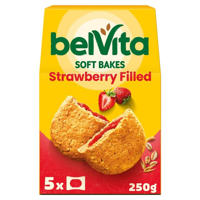 Belvita Strawberry Soft Bakes Breakfast Biscuits 5 x 40g