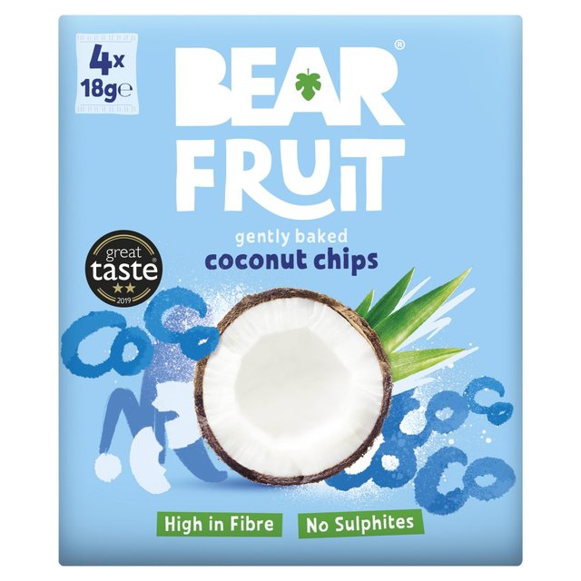 Urban Fruit Gently Baked Coconut Chips Multipack 4 x 18g