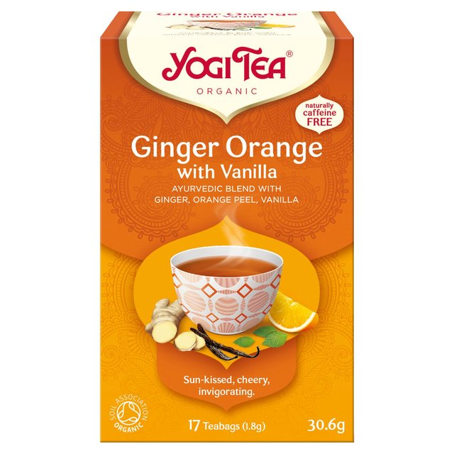 Yogi Tea Organic Ginger, Orange with Vanilla Tea Bags 17 per pack