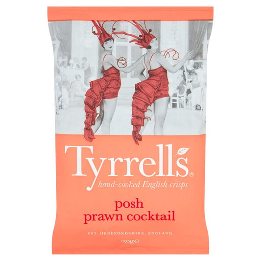 Tyrrells Posh Prawn Cocktail Sharing Crisps 150g