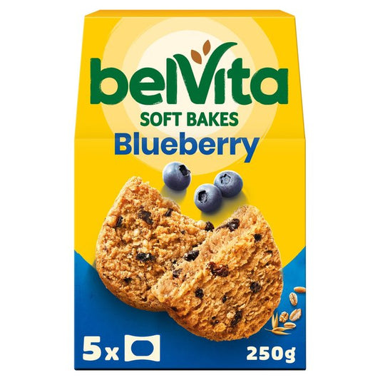 Belvita Breakfast Biscuits Soft Bakes Filled Blueberry 5 per pack