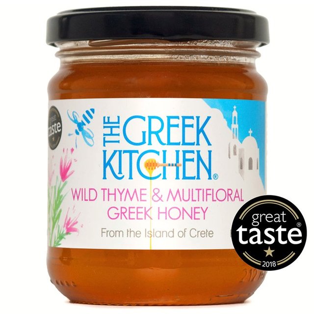 The Greek Kitchen Wild Thyme & Multifloral Greek Honey 250g