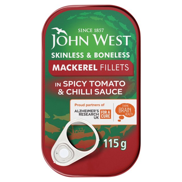 John West Mackerel Fillets In Spicy Tomato & Chilli Sauce 115g