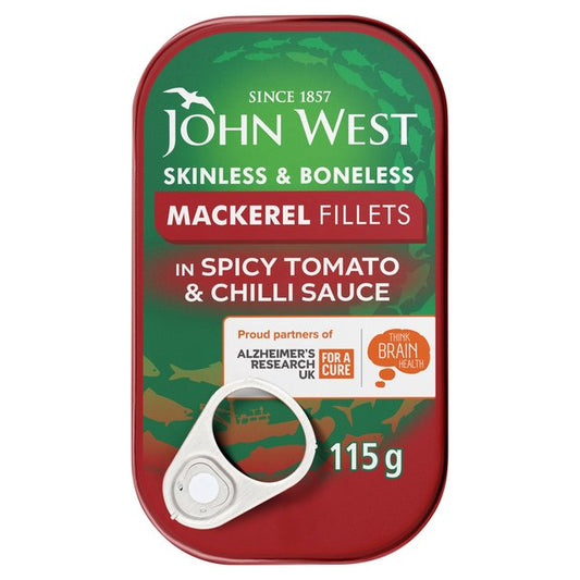 John West Mackerel Fillets In Spicy Tomato & Chilli Sauce 115g