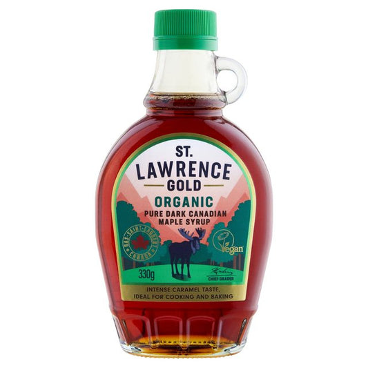 St Lawrence Gold Organic Pure Maple Syrup Dark 330g