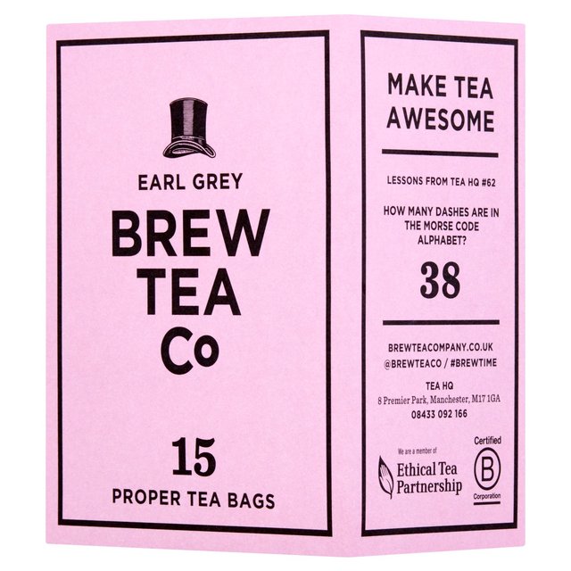 Brew Tea Co Earl Grey Tea Bags 15 per pack