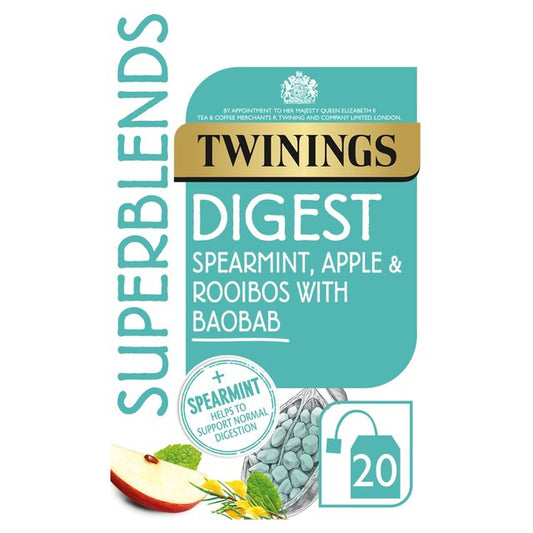 Twinings Superblends Digest with Spearmint, Apple & Rooibos 20 per pack