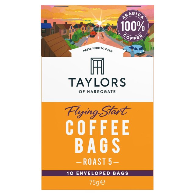 Taylors Flying Start Coffee Bags 10 per pack