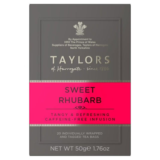 Taylors Sweet Rhubarb Teabags 20 per pack