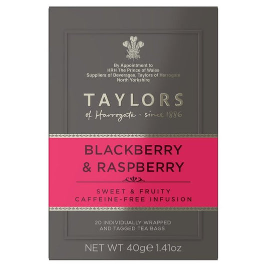 Taylors Blackberry & Raspberry Teabags 20 per pack