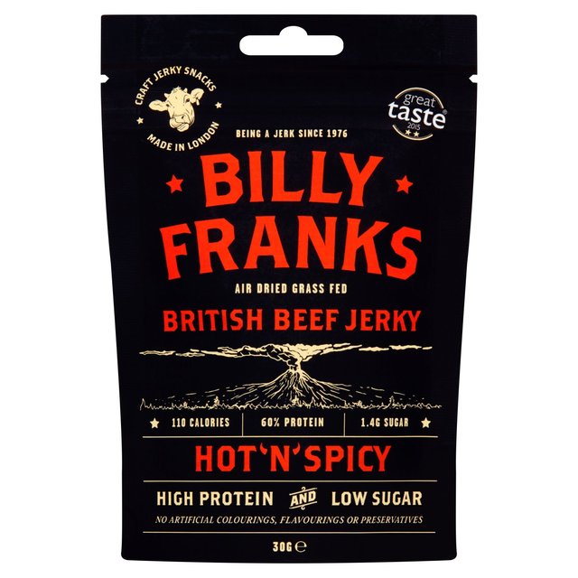 Billy Franks Hot 'N' Spicy Beef Jerky 30g