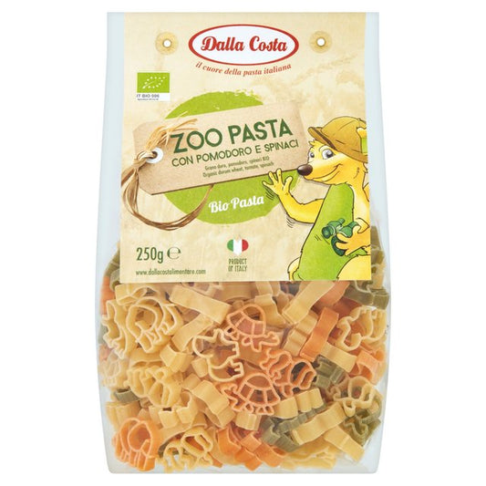 Dalla Costa Tri-Colour Organic Zoo Pasta 250g