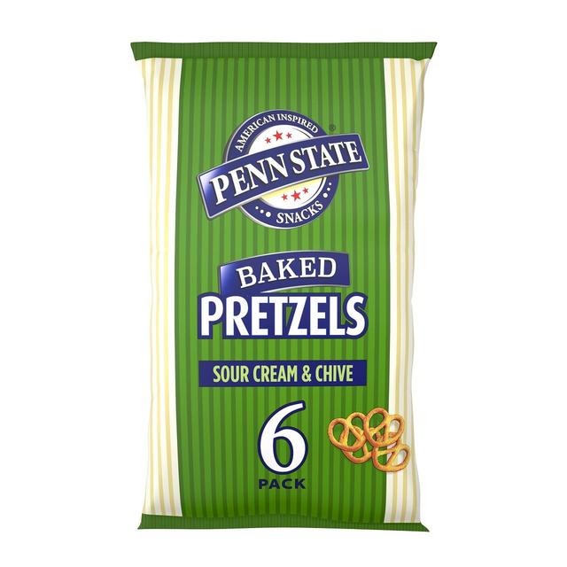 Penn State Sour Cream & Chive Multipack Pretzels 6 Pack 6 x 22g