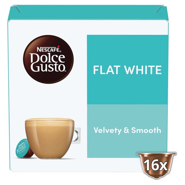 Nescafe Dolce Gusto Flat White Coffee Pods 16 per pack