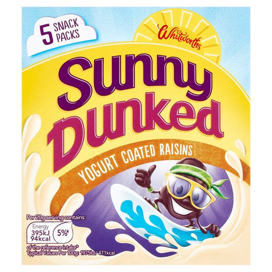 Sunny Yoghurt Coated Raisins Kids Snack 5 x 25g