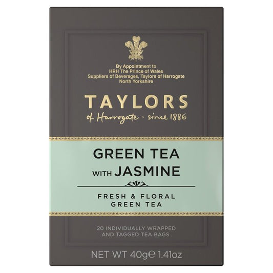 Taylors Green Tea with Jasmine Teabags 20 per pack