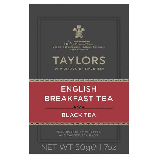 Taylors English Breakfast Teabags 20 per pack