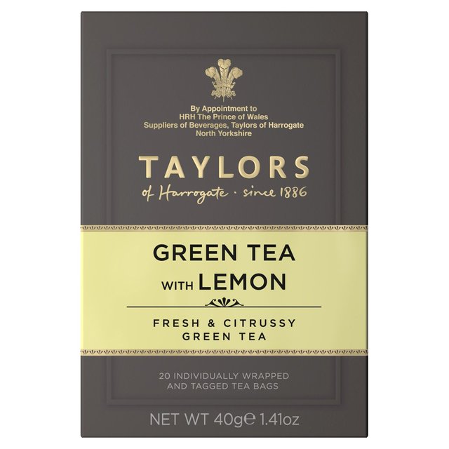 Taylors Green Tea with Lemon Teabags 20 per pack