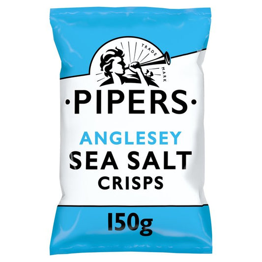 Pipers Anglesey Sea Salt Sharing Bag Crisps 150g