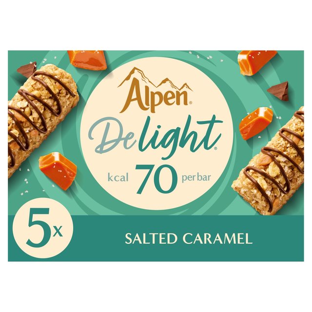 Alpen Light Cereal Bars Salted Caramel 5 x 19g