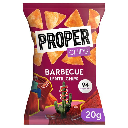 Properchips Barbecue Lentil Chips 20g