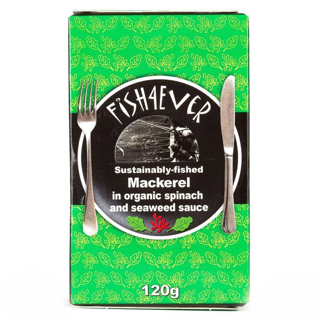 Fish 4 Ever Spinach & Seaweed Mackerel 120g