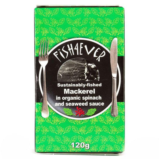 Fish 4 Ever Spinach & Seaweed Mackerel 120g