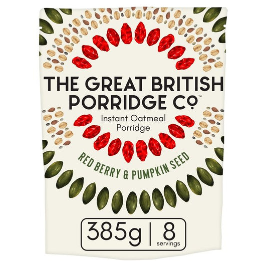 The Great British Porridge Co Red Berry & Pumpkin Seed Instant Porridge 385g