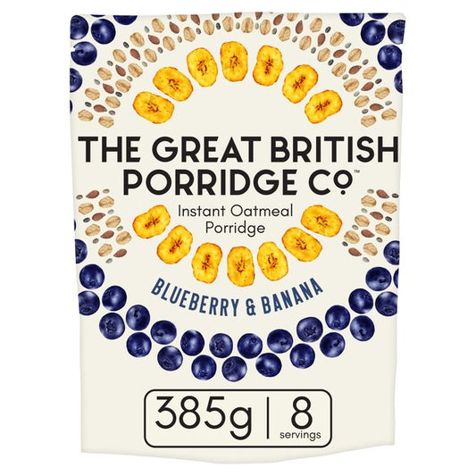 The Great British Porridge Co Blueberry & Banana Instant Porridge 385g