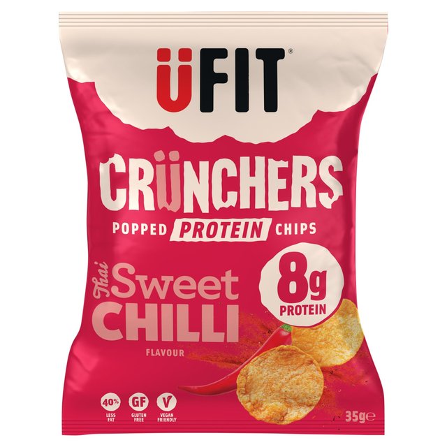 UFIT Crunchers Thai Sweet Chilli High Protein Popped Chips 35g