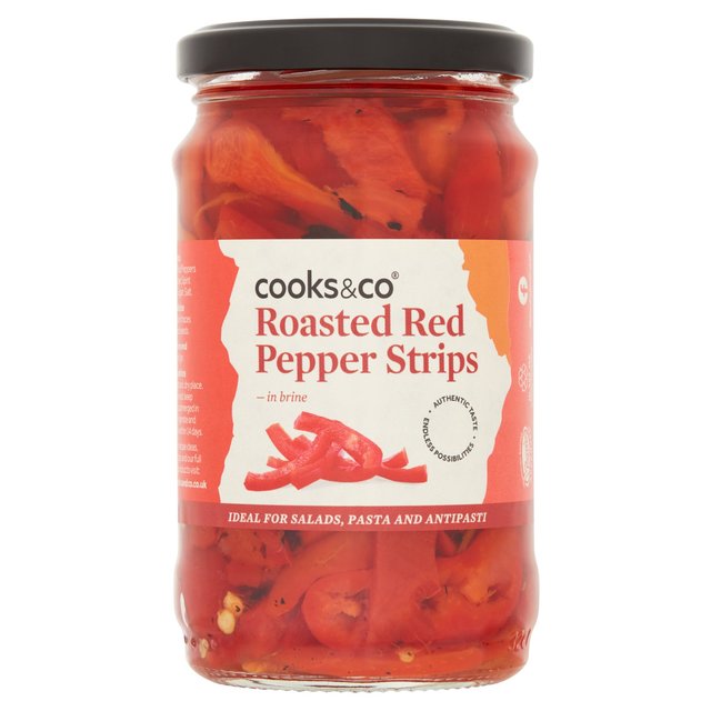 Cooks & Co Roasted Red Pepper Strips 300g