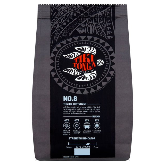 Tiki Tonga Blend No.8 Ground Coffee 227g