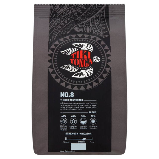 Tiki Tonga Blend No.8 Whole Coffee Beans 227g