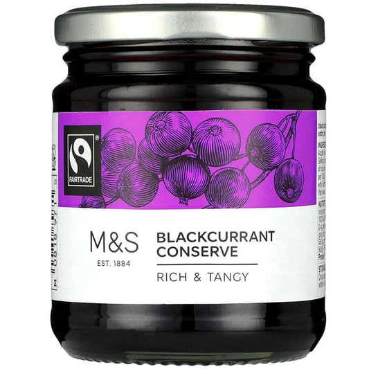 M&S Fairtrade Blackcurrant Conserve 340g