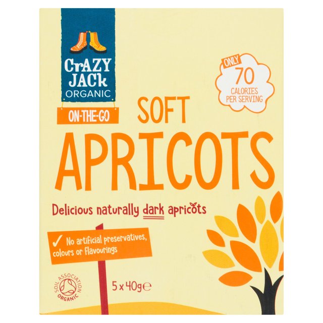 Crazy Jack Organic Apricots Ready To Eat 5 x 40g