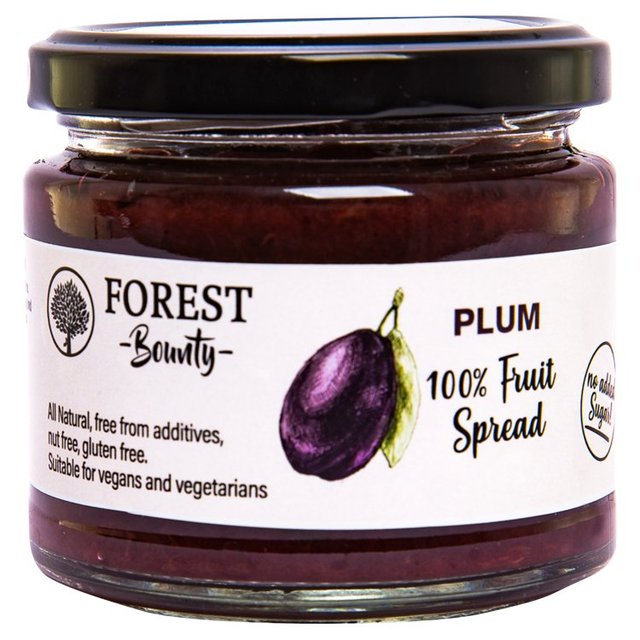 Forest Bounty 100% Plum Fruit Spread 250g