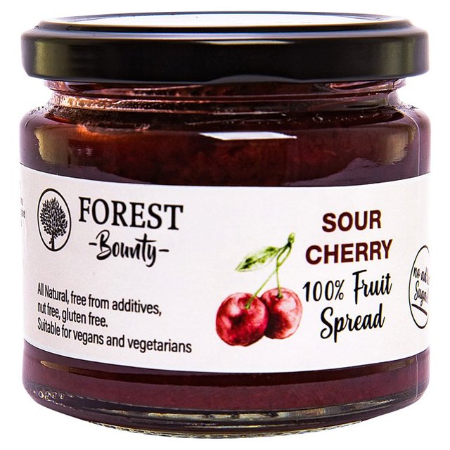 Forest Bounty 100% Sour Cherry Fruit Spread 250g