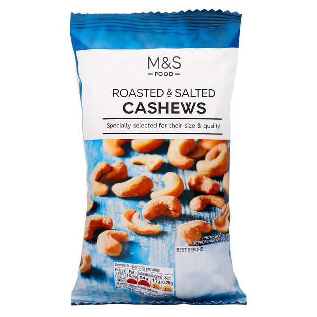 M&S Roasted & Salted Cashews 150g