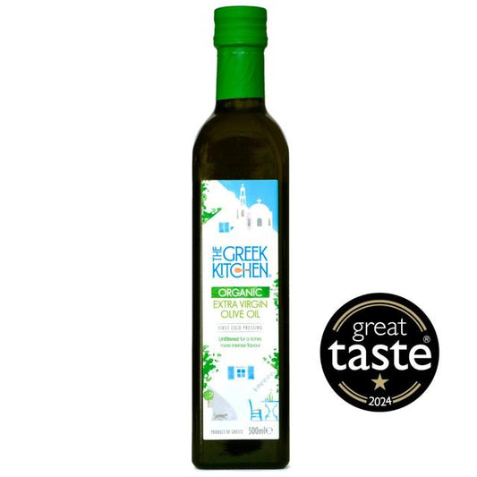 The Greek Kitchen Organic Unfiltered Extra Virgin Olive Oil 500ml