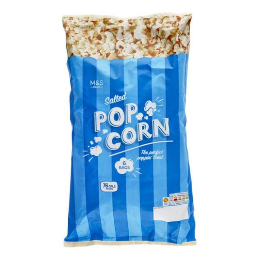 M&S Salted Popcorn Multipack 6 per pack