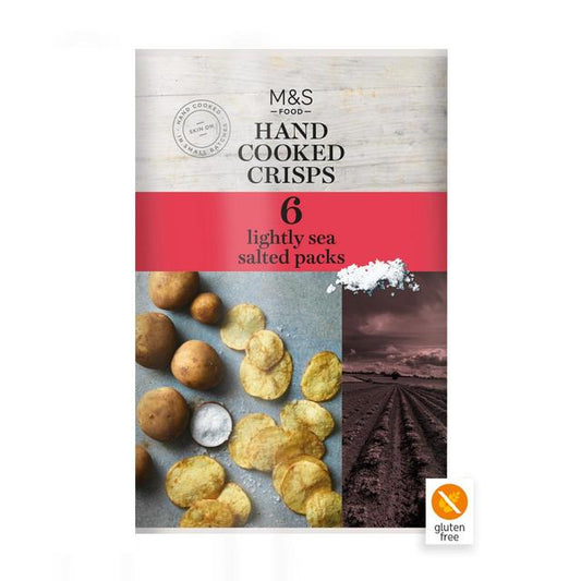 M&S Lightly Salted Crisps 30g x 6 per pack