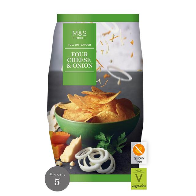 M&S Four Cheese & Onion Crisps 150g