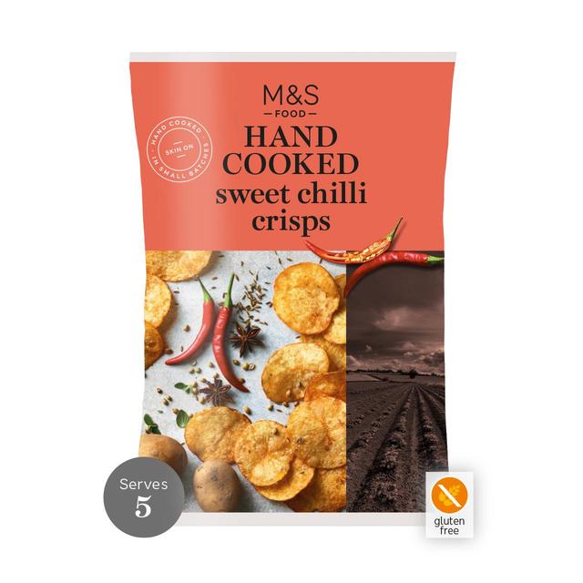 M&S Sweet Chilli Hand Cooked Crisps 150g