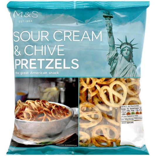 M&S Sour Cream & Chive Pretzels 150g