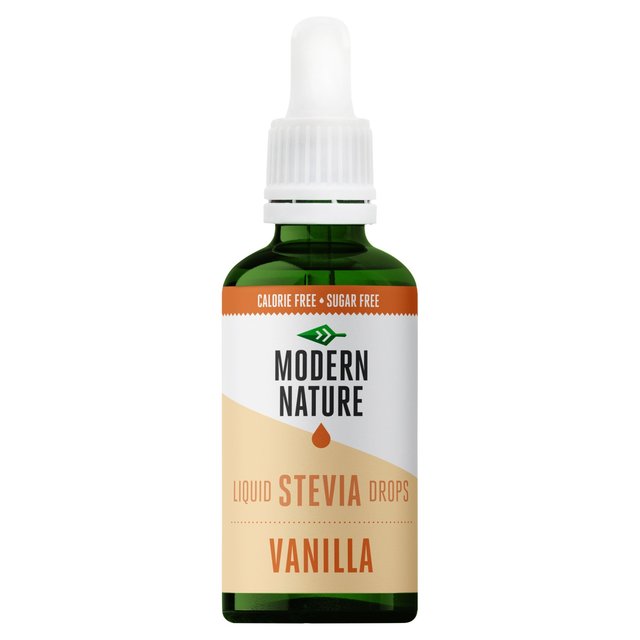 Modern Nature Stevia Drops Vanilla Sweetener 50ml