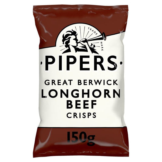 Pipers Great Berwick Longhorn Beef Sharing Bag Crisps 150g