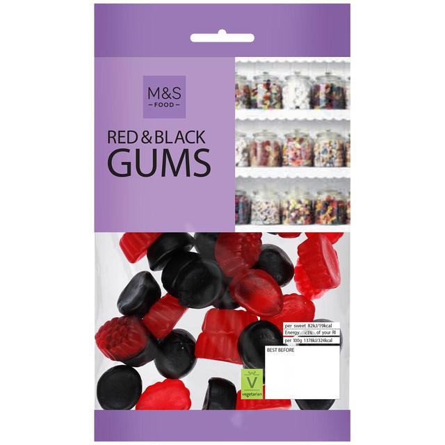 M&S Red & Black Gums 225g